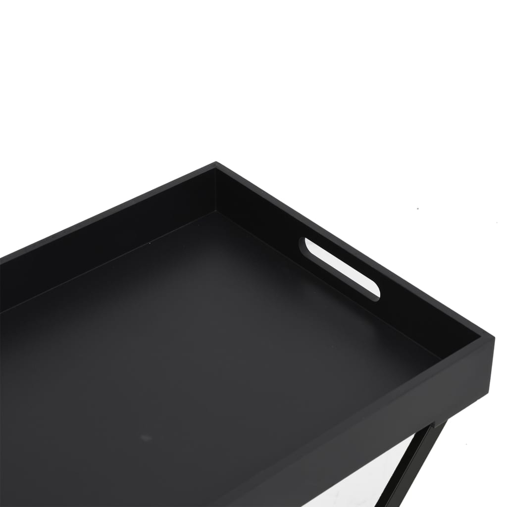 vidaXL Table pliante Noir 48x34x61 cm MDF