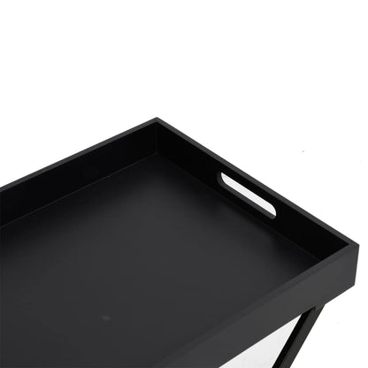 vidaXL Table pliante Noir 48x34x61 cm MDF