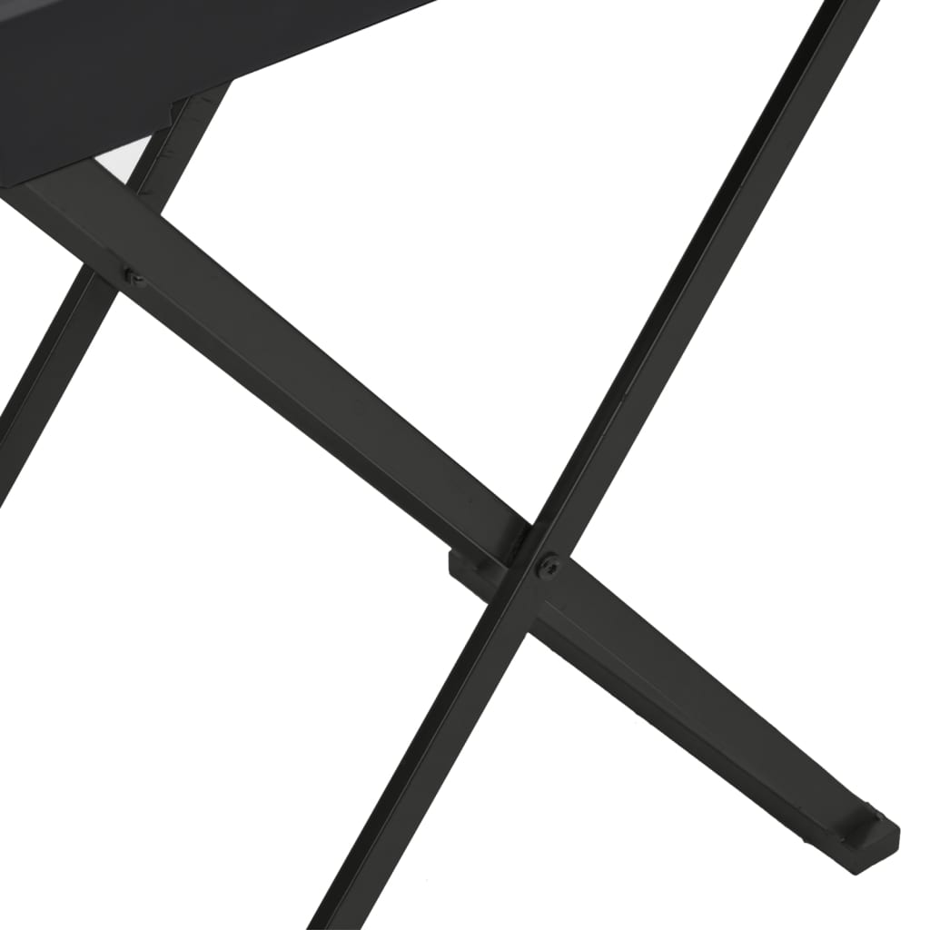 vidaXL Table pliante Noir 48x34x61 cm MDF
