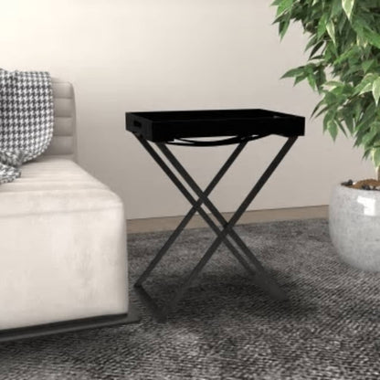 vidaXL Table pliante Noir 48x34x61 cm MDF
