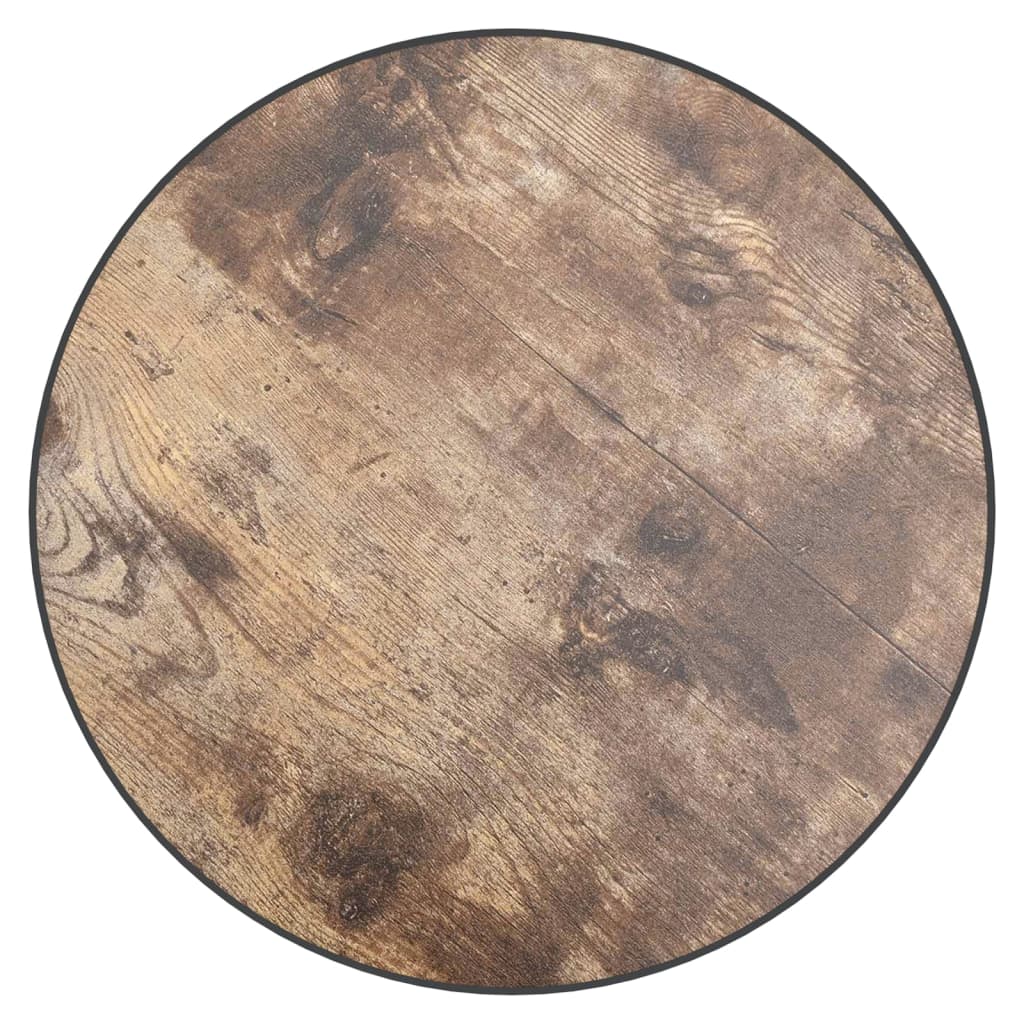 vidaXL Table d'appoint noir et jaune Ø35 cm MDF