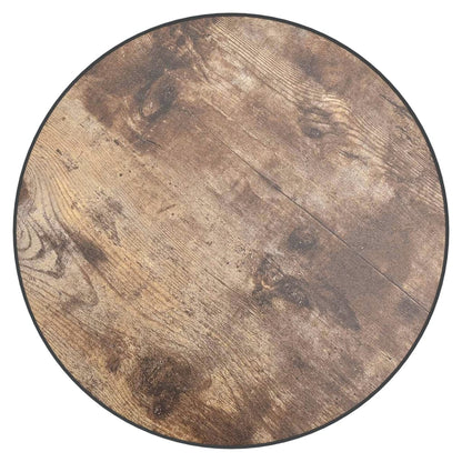 vidaXL Table d'appoint noir et jaune Ø35 cm MDF