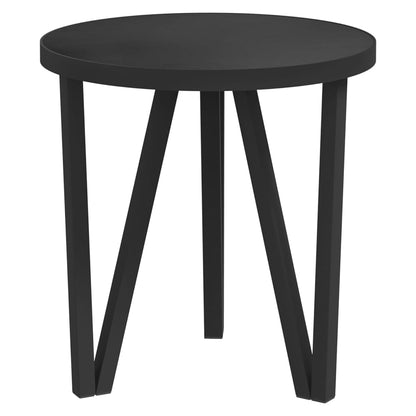 vidaXL Table d'appoint noire Ø 35 cm MDF