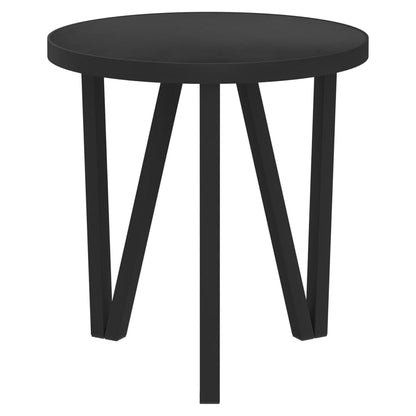vidaXL Table d'appoint noire Ø 35 cm MDF