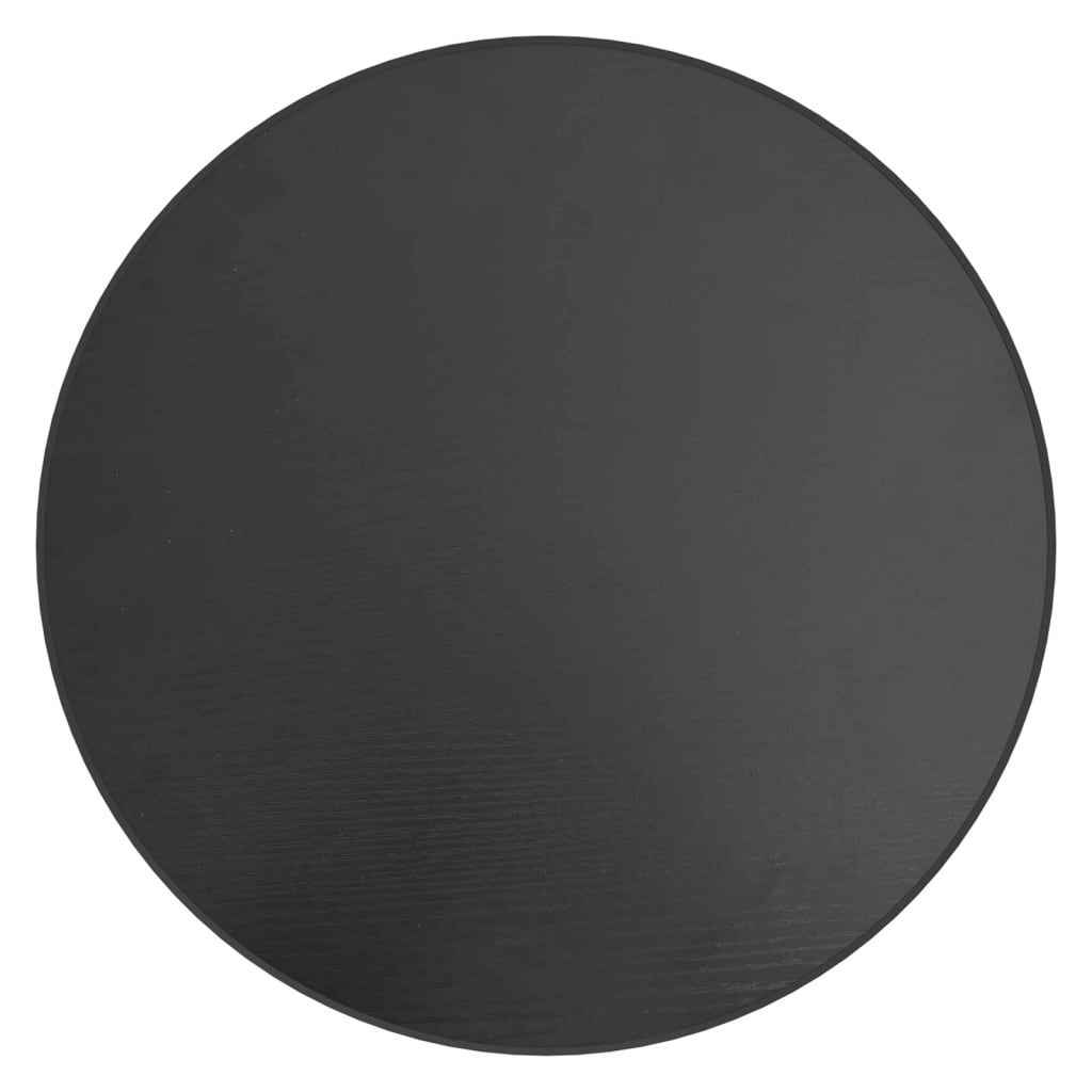vidaXL Table d'appoint noire Ø 35 cm MDF