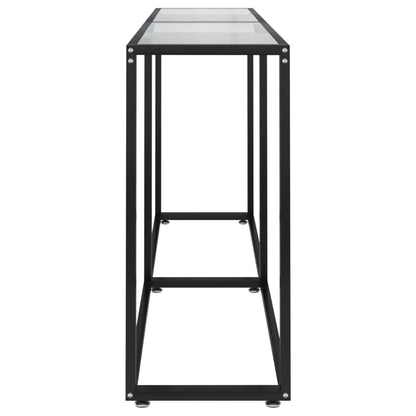 vidaXL Console transparente 160x35x75,5 cm verre trempé