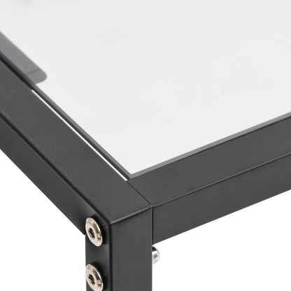 vidaXL Console transparente 160x35x75,5 cm verre trempé