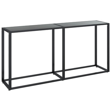 vidaXL Console Noir 160x35x75,5 cm Verre trempé