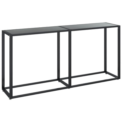 vidaXL Console Noir 160x35x75,5 cm Verre trempé