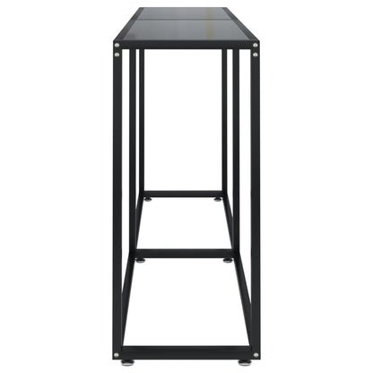 vidaXL Console Noir 160x35x75,5 cm Verre trempé