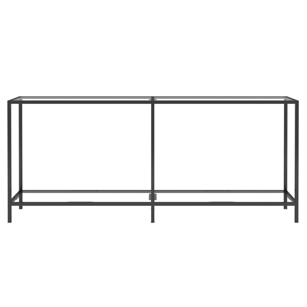 vidaXL Console Transparente 180x35x75,5 cm Verre Trempé