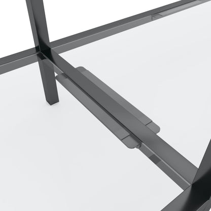 vidaXL Console Transparente 180x35x75,5 cm Verre Trempé