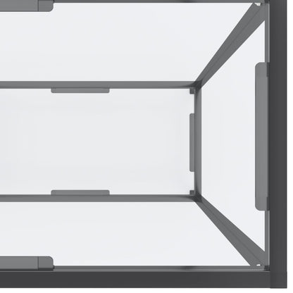 vidaXL Console Transparente 180x35x75,5 cm Verre Trempé
