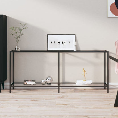 vidaXL Console Transparente 180x35x75,5 cm Verre Trempé