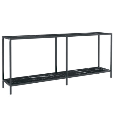 vidaXL Console Noire 180x35x75,5 cm Verre trempé