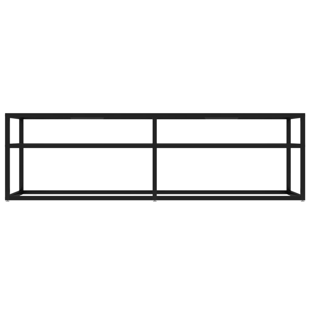 vidaXL Meuble TV Transparent 140x40x40,5 cm Verre trempé