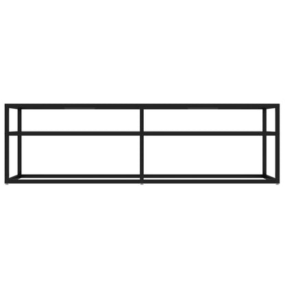 vidaXL Meuble TV Transparent 140x40x40,5 cm Verre trempé