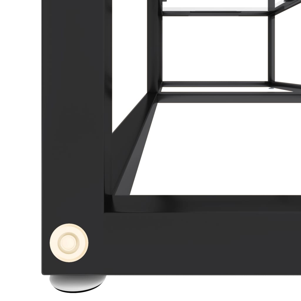 vidaXL Meuble TV Transparent 140x40x40,5 cm Verre trempé