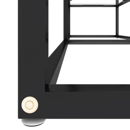 vidaXL Meuble TV Transparent 140x40x40,5 cm Verre trempé
