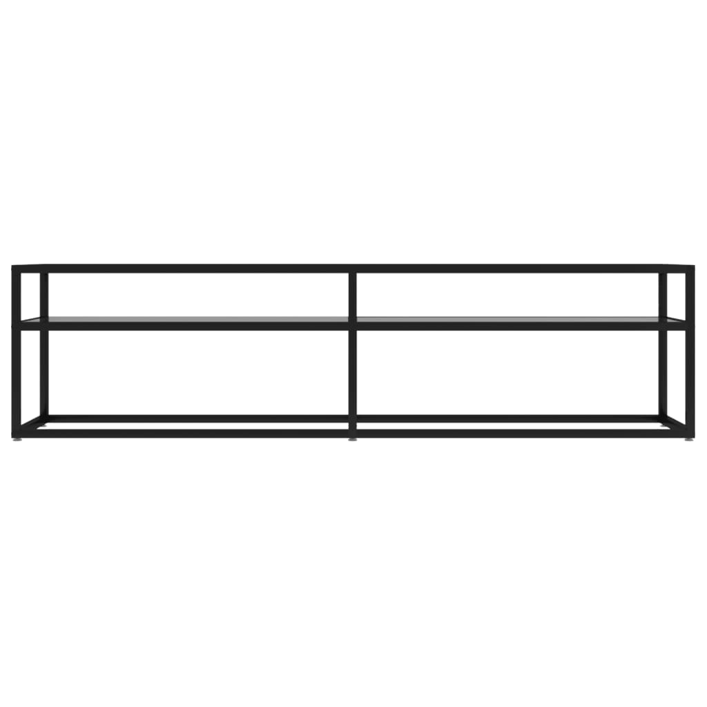 vidaXL Meuble TV Transparent 160x40x40,5 cm Verre Trempé