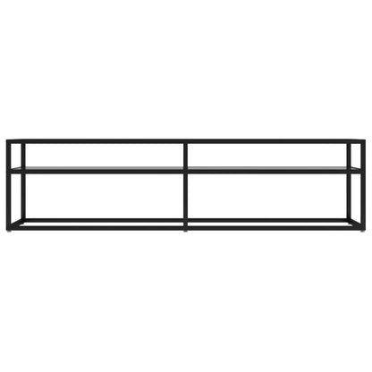 vidaXL Meuble TV Transparent 160x40x40,5 cm Verre Trempé