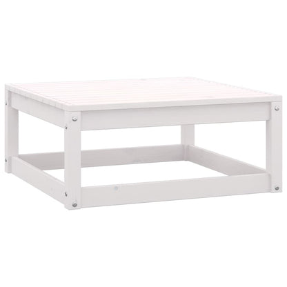 vidaXL Ensemble de mobilier de jardin 4 pcs Blanc Bois de pin massif