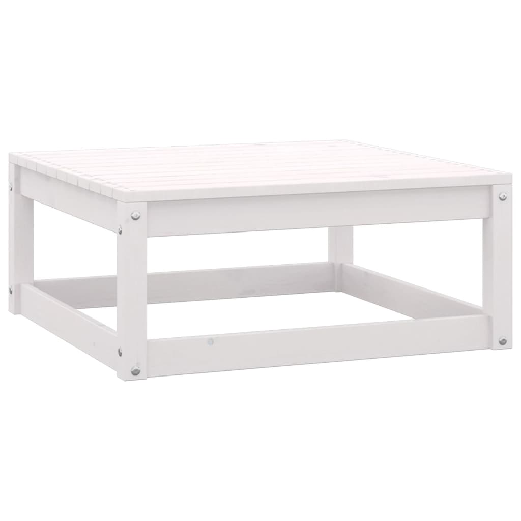 vidaXL 4-tlg. Garten-Lounge-Set Weiß Massivholz Kiefer