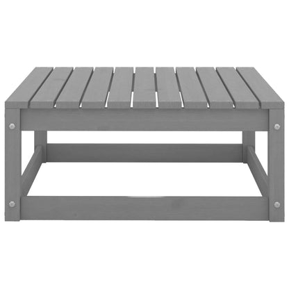 vidaXL 8-tlg. Garten-Lounge-Set Grau Massivholz Kiefer