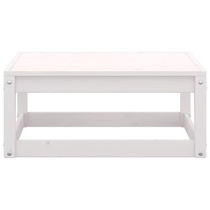 vidaXL Ensemble de mobilier de jardin 4 pcs Blanc Bois de pin massif