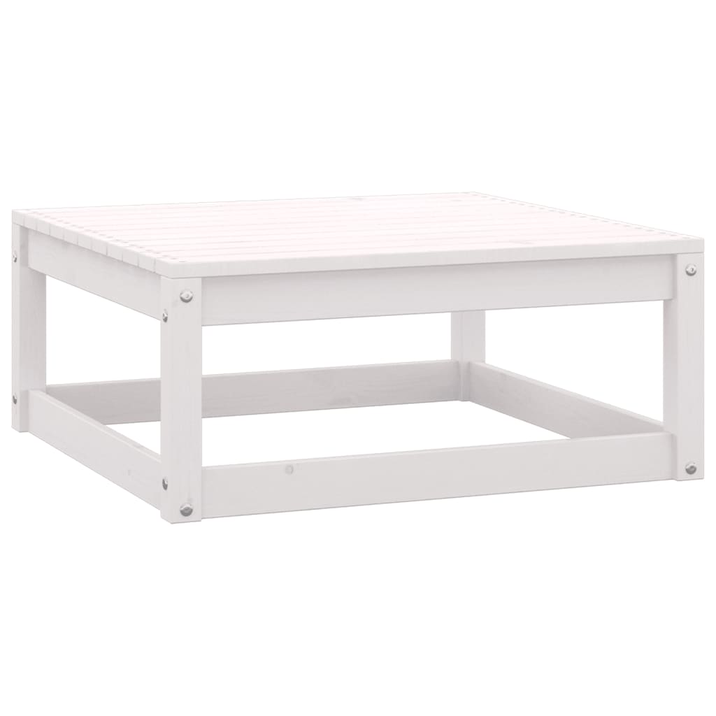 vidaXL 4-tlg. Garten-Lounge-Set Weiß Massivholz Kiefer