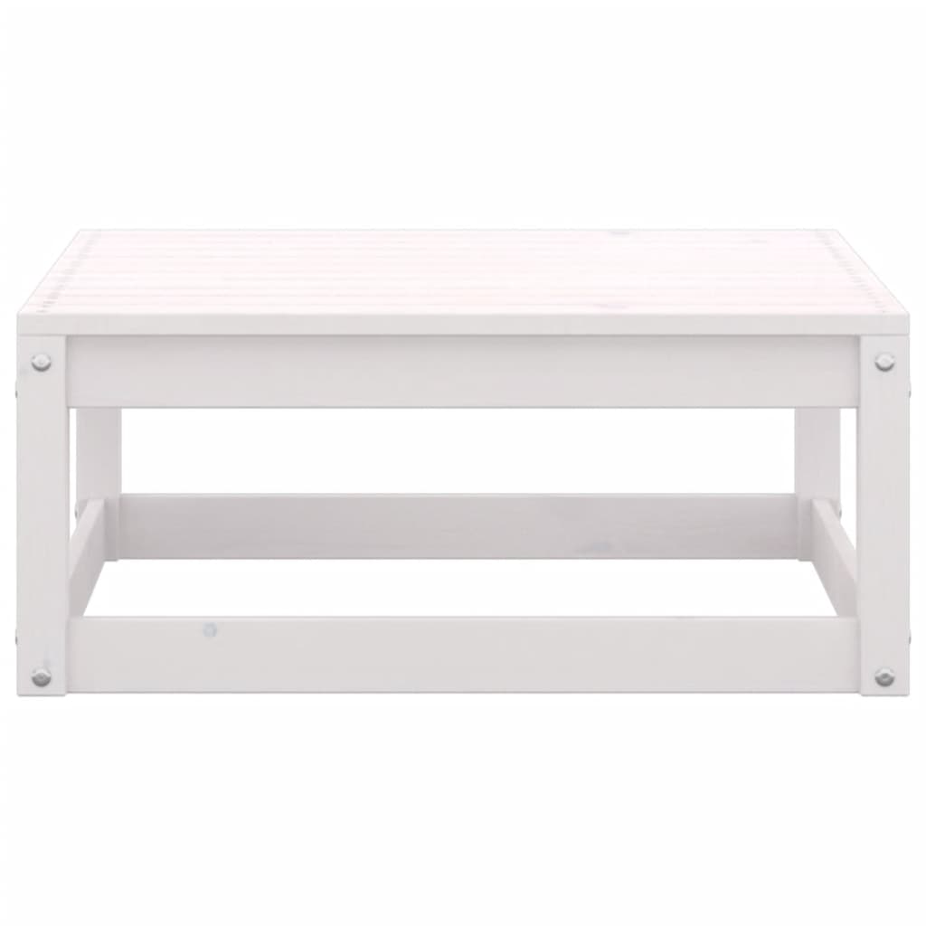 vidaXL 4-tlg. Garten-Lounge-Set Weiß Massivholz Kiefer
