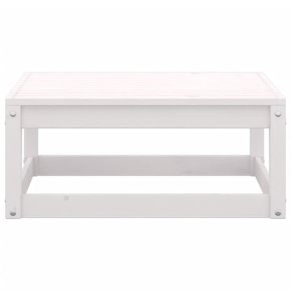 vidaXL 4-tlg. Garten-Lounge-Set Weiß Massivholz Kiefer