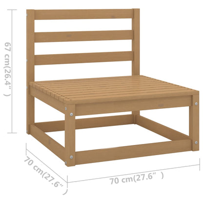 vidaXL Salon de jardin 4 pièces avec coussins Bois de pin massif