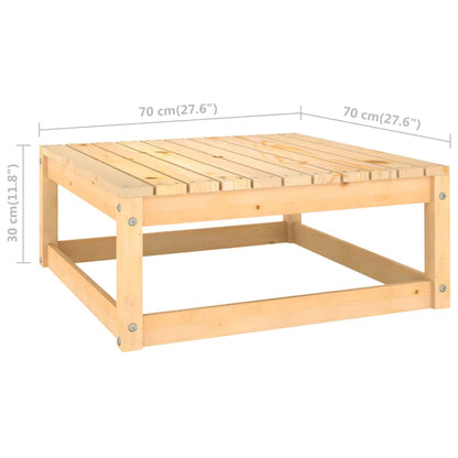 vidaXL Salon de jardin 4 pcs avec coussins, bois de pin massif