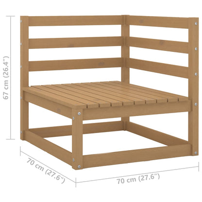 vidaXL Salon de jardin 4 pièces avec coussins Bois de pin massif