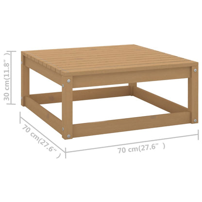 vidaXL Salon de jardin 4 pièces avec coussins Bois de pin massif