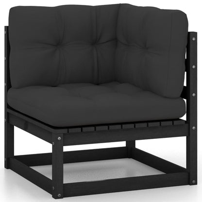 vidaXL 4-Sitzer-Gartensofa mit Kissen Kiefer Massivholz