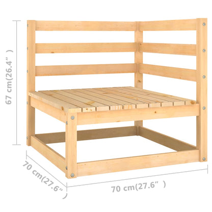 vidaXL 4-tlg. Garten-Lounge-Set mit Kissen Kiefer Massivholz