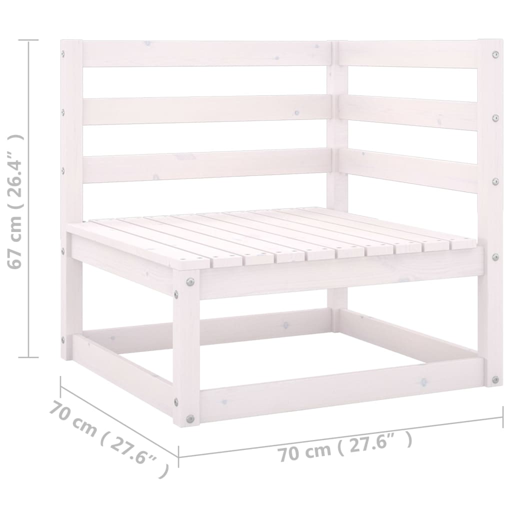 vidaXL 4-tlg. Garten-Lounge-Set mit Kissen Kiefer Massivholz