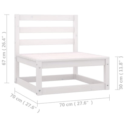 vidaXL 4-tlg. Garten-Lounge-Set mit Kissen Kiefer Massivholz