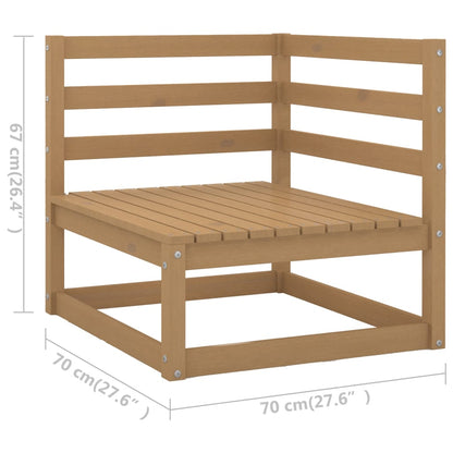 vidaXL Salon de jardin 4 pièces avec coussins Bois de pin massif