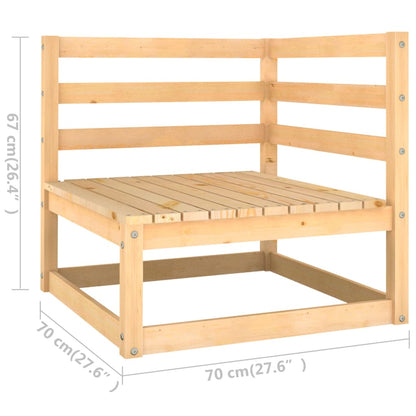 vidaXL 4-tlg. Garten-Lounge-Set mit Kissen Massivholz Kiefer