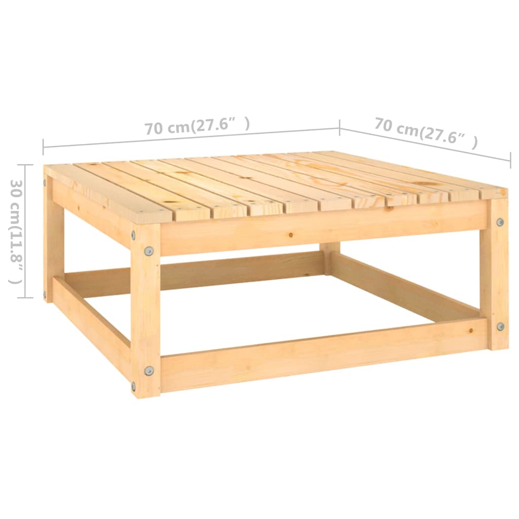 vidaXL 4-tlg. Garten-Lounge-Set mit Kissen Massivholz Kiefer