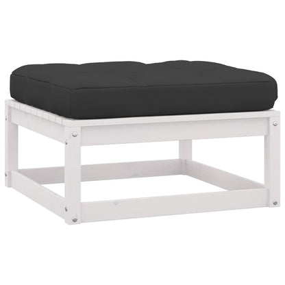 vidaXL Salon de jardin 4 pcs avec coussins Bois de pin massif