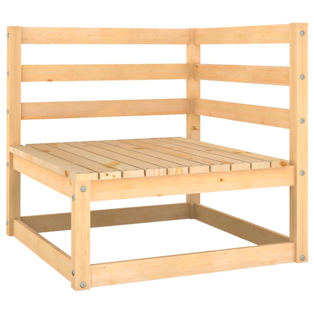 vidaXL Salon de jardin 4 pcs avec coussins, bois de pin massif