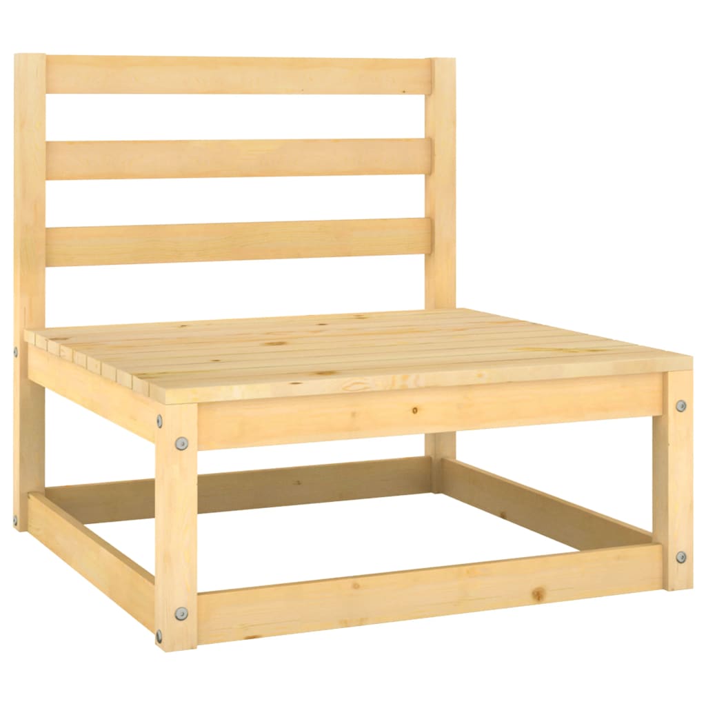 vidaXL Salon de jardin 4 pcs avec coussins, bois de pin massif