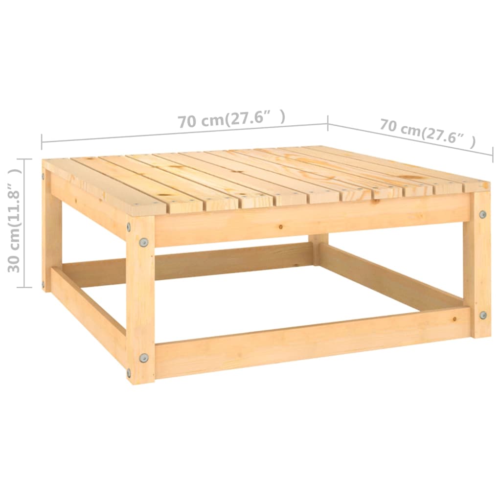 vidaXL Salon de jardin 4 pièces avec coussins Bois de pin massif