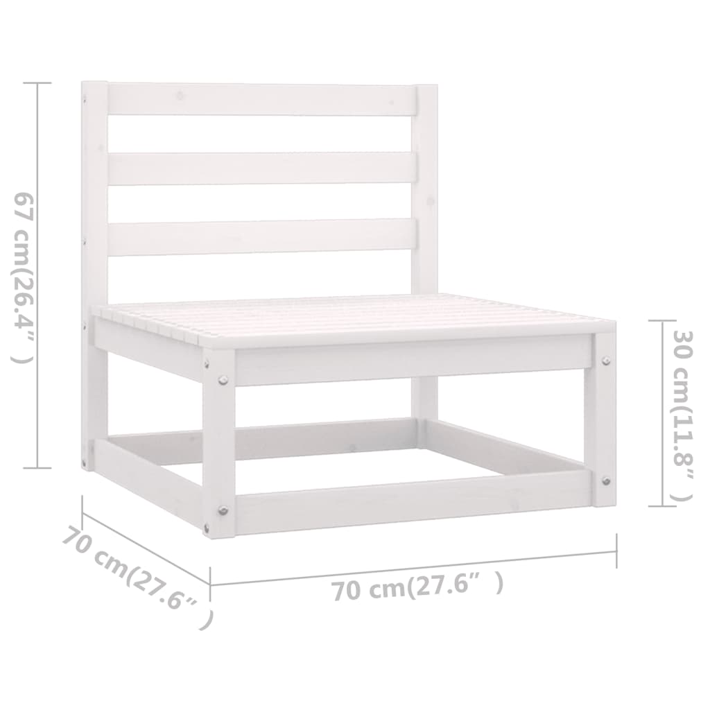vidaXL Salon de jardin 4 pcs avec coussins, bois de pin massif