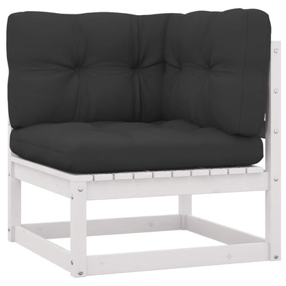 vidaXL Salon de jardin 4 pcs avec coussins, bois de pin massif