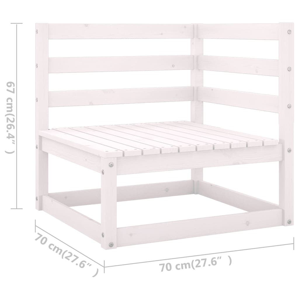 vidaXL Salon de jardin 4 pcs avec coussins, bois de pin massif